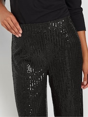 M&Co Black Sequin Trousers - Image 4 of 5