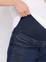 Long Tall Sally Blue Maternity Wide Leg Jeans - Image 4 of 5