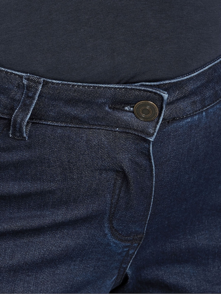 Long Tall Sally Blue Maternity Wide Leg Jeans - Image 5 of 5