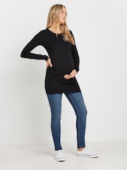 Long Tall Sally Blue Maternity Skinny AVA Jeans - Image 1 of 4