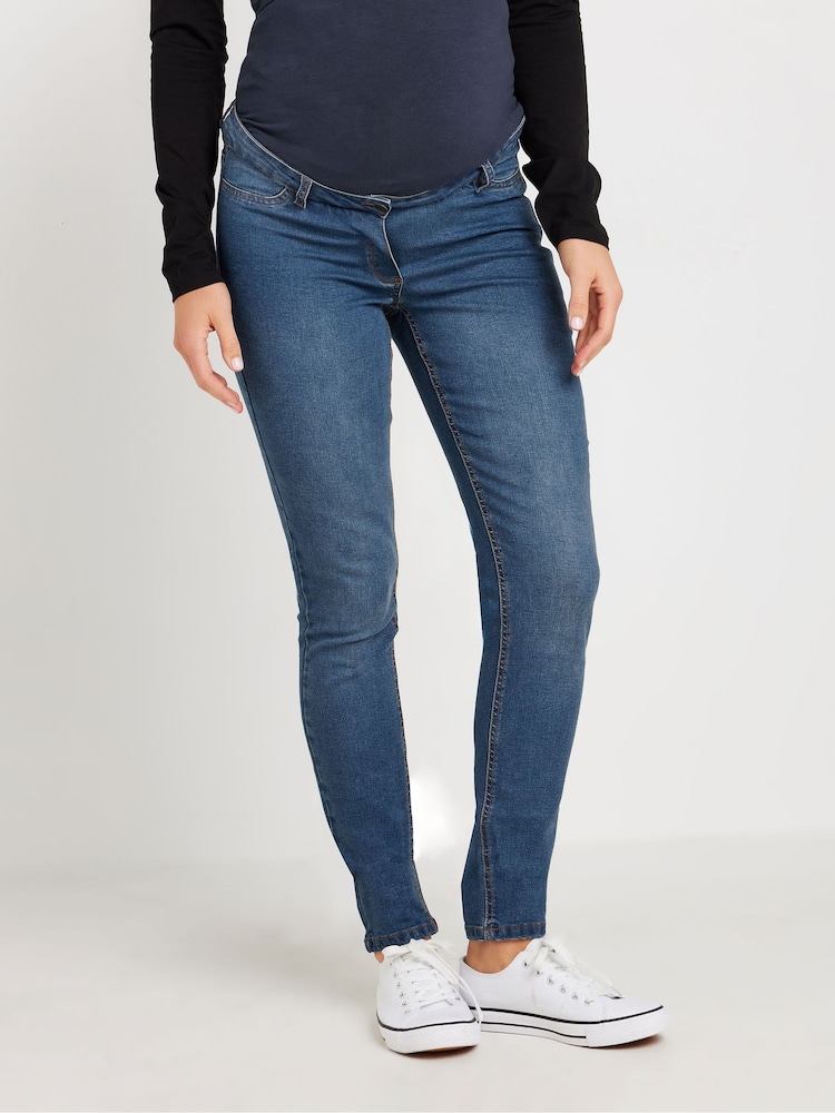 Long Tall Sally Blue Maternity Skinny AVA Jeans - Image 2 of 4