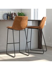 Dorel Home Caramel Maple Bowden Bar Stool - Image 1 of 5