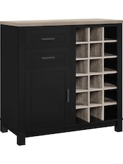 Dorel Home Black Carver Bar Cabinet - Image 3 of 6