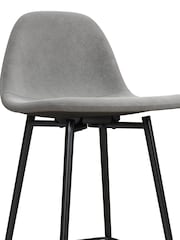 Dorel Home Grey Calvin Bar Stool - Image 4 of 6