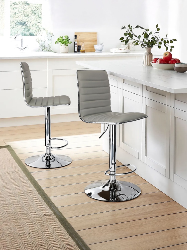 Alphason Grey Colby Bar Stool - Image 1 of 5