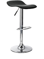 Alphason Black Ohio Leather Bar Stool - Image 2 of 6