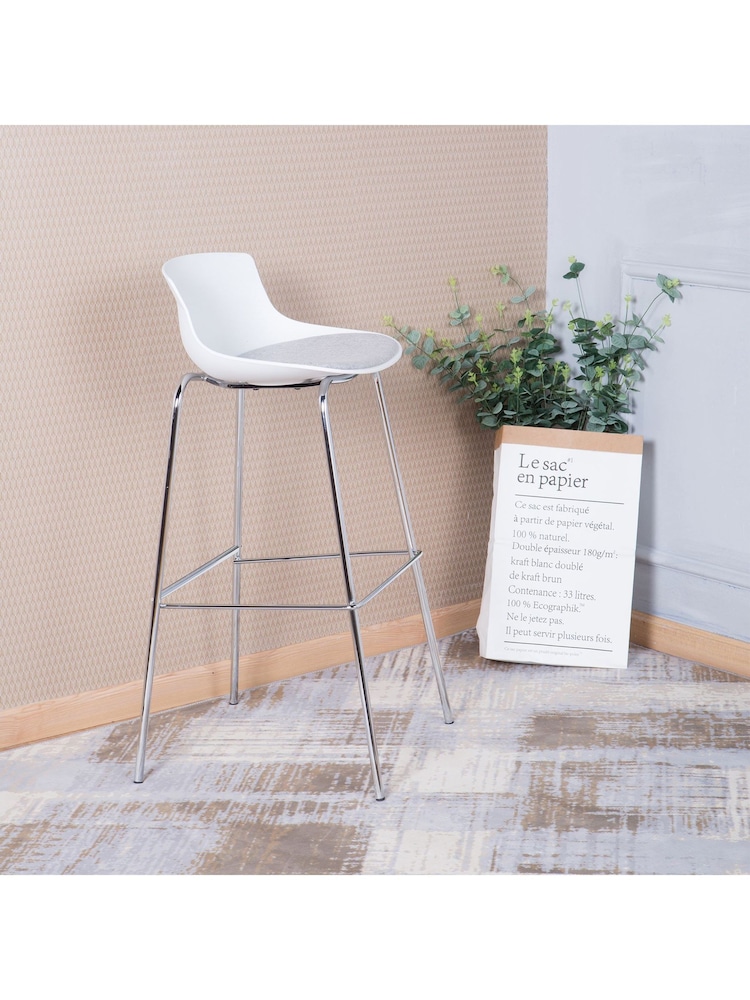 Alphason White Helena Bar Stool Stool - Image 1 of 7