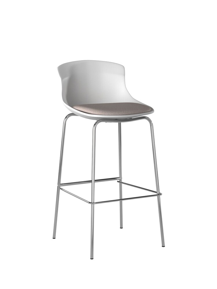Alphason White Helena Bar Stool Stool - Image 2 of 7