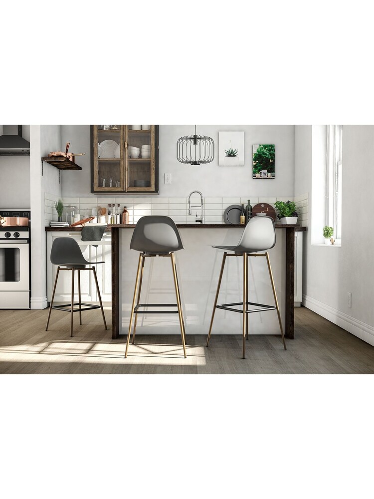 Dorel Home Grey Project 62 Copley Plastic Bar Stool - Image 2 of 6