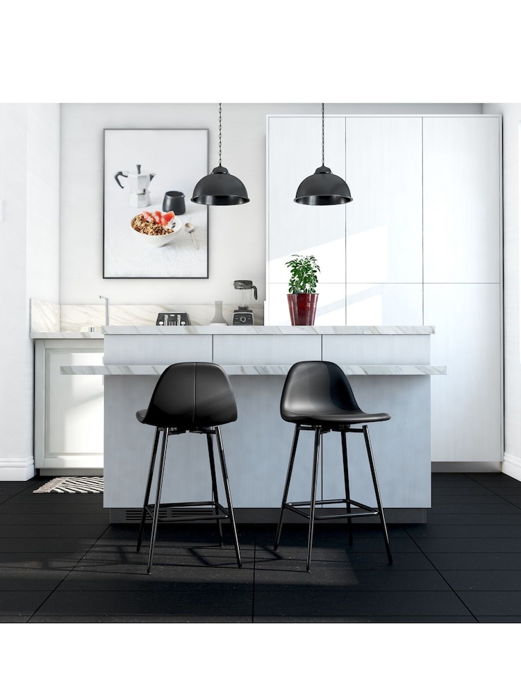 Dorel Home Black Calvin Bar Stool - Image 2 of 6 Dorel Home Black Calvin Bar Stool - Image 2 of 6