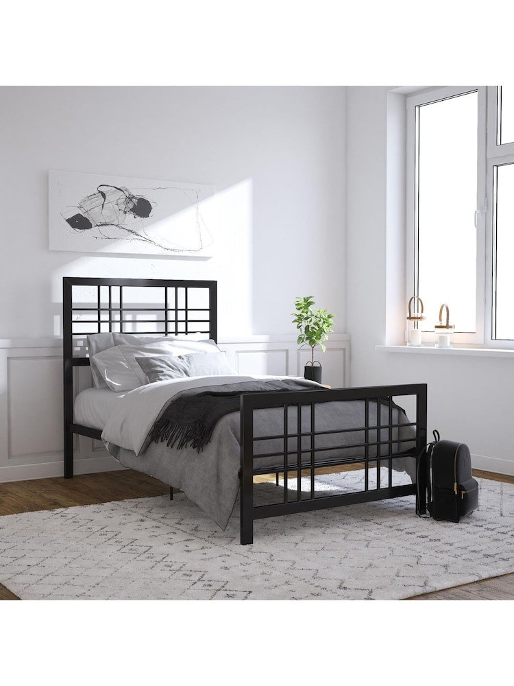 Dorel Home Black Burbank Metal Bed - Image 1 of 8