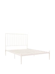 Dorel Home White Giulia Modern Metal Bed - Image 3 of 6