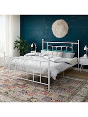 Dorel Home White Manila Metal Bed - Image 1 of 6