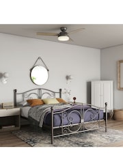 Dorel Home Bronze Bombay Metal Bed - Image 1 of 6
