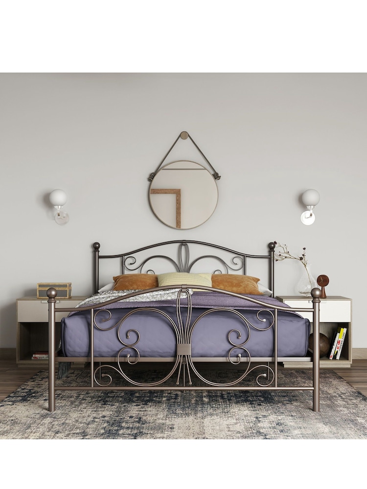 Dorel Home Bronze Bombay Metal Bed - Image 2 of 6