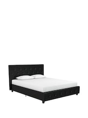 Dorel Home Black Dakota Upholstered Bed - Image 3 of 6