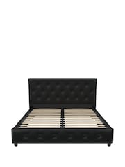 Dorel Home Black Dakota Upholstered Bed - Image 4 of 6