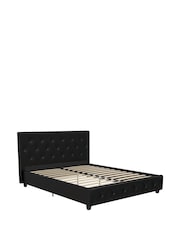 Dorel Home Black Dakota Upholstered Bed - Image 6 of 6
