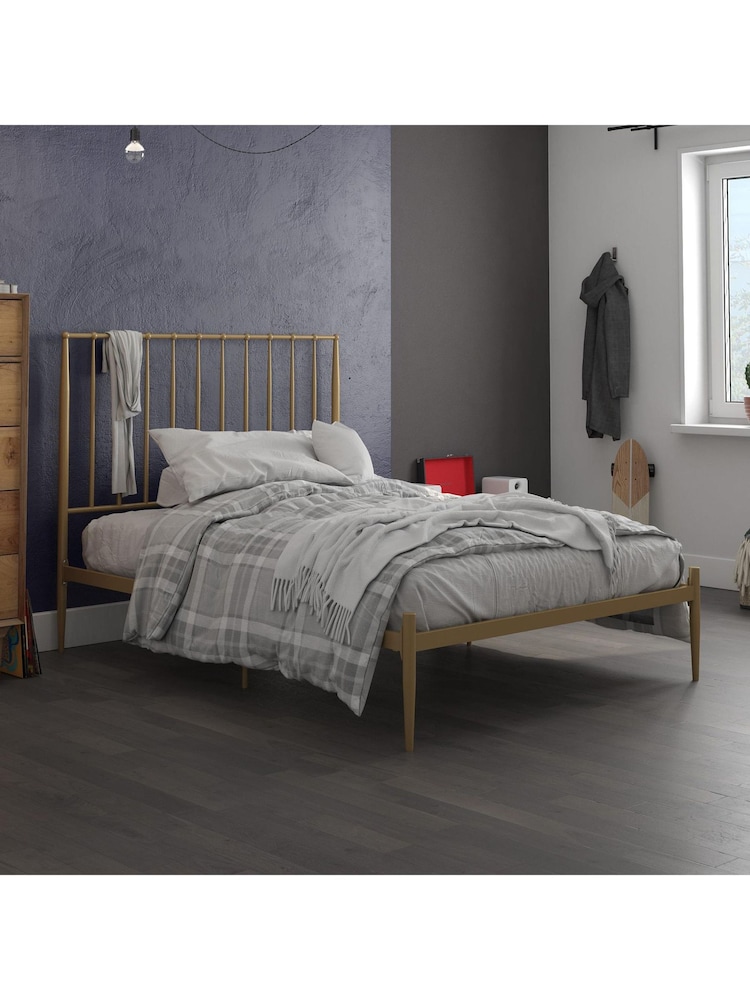 Dorel Home Gold Giulia Modern Metal Bed - Image 1 of 6