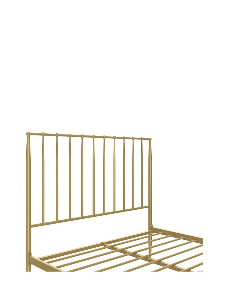 Dorel Home Gold Giulia Modern Metal Bed - Image 5 of 5 Dorel Home Gold Giulia Modern Metal Bed - Image 5 of 5