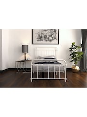 Dorel Home White Wallace Metal Bed - Image 2 of 6