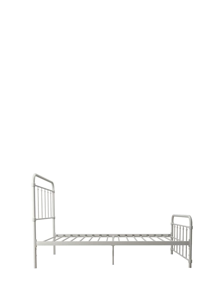 Dorel Home White Wallace Metal Bed - Image 6 of 6