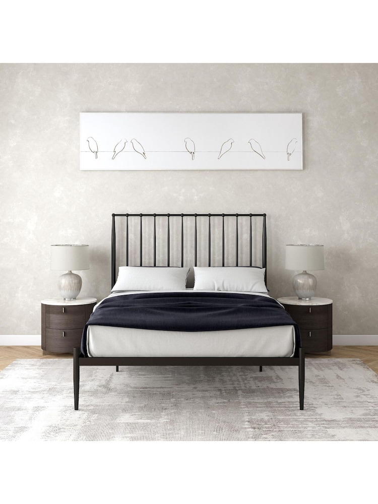Dorel Home Black Giulia Modern Metal Bed - Image 2 of 6