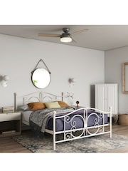 Dorel Home White Bombay Metal Bed - Image 1 of 6