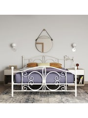 Dorel Home White Bombay Metal Bed - Image 2 of 6