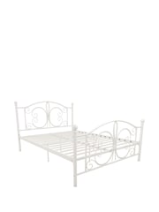Dorel Home White Bombay Metal Bed - Image 3 of 6