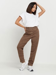 PixieGirl Petite Brown brown animal mom jean - Image 1 of 6