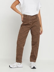 PixieGirl Petite Brown brown animal mom jean - Image 2 of 6