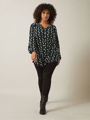 Evans Geometric Print Boho Blouse - Image 3 of 5