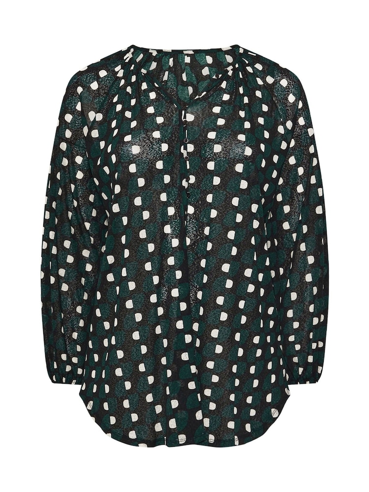 Evans Geometric Print Boho Blouse - Image 5 of 5