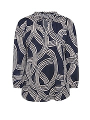 Evans Blue Jersey Crepe Boho Top - Image 5 of 5
