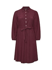 Evans Red Short Dress With Gold Buttons - Image 5 of 5
