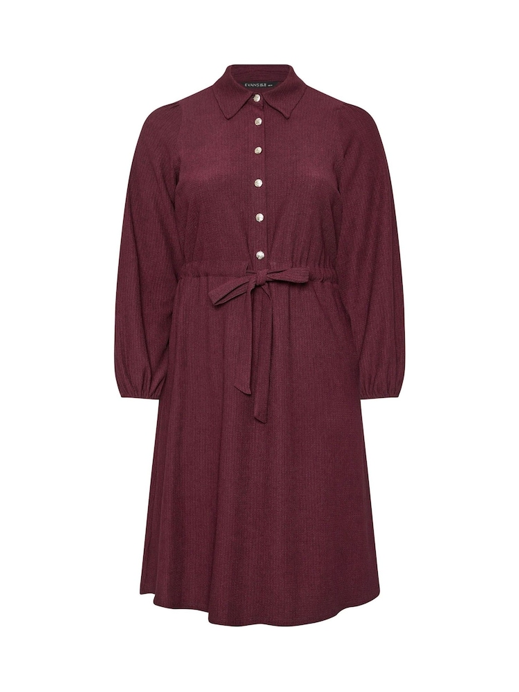 Evans Red Short Dress With Gold Buttons - Image 5 of 5