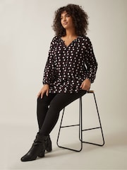 Evans Geometric Print Boho Blouse - Image 2 of 5