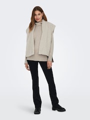 ONLY Cream Teddy Borg Gilet - Image 3 of 6