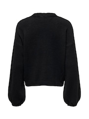ONLY Black Long Sleeve Bow Embellished Cardigan - Image 6 of 6