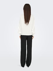 ONLY White Long Sleeve Embellished Collar Shirt - Image 4 of 7
