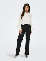 ONLY White Long Sleeve Embellished Collar Shirt - Image 5 of 7