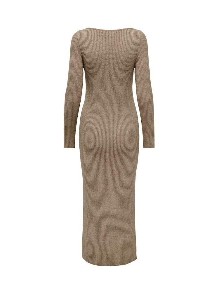 ONLY Rib Knit Maxi Dress - Image 7 of 7