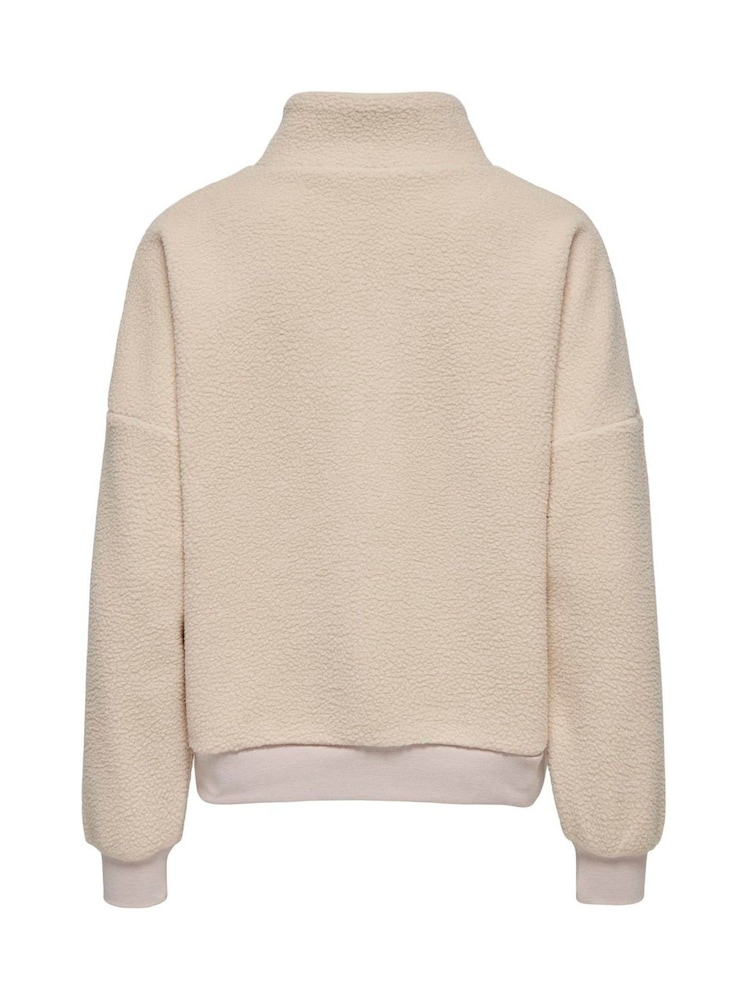 ONLY Long Sleeve Half Zip Teddy Sweatshirt - Bild 7 von 7