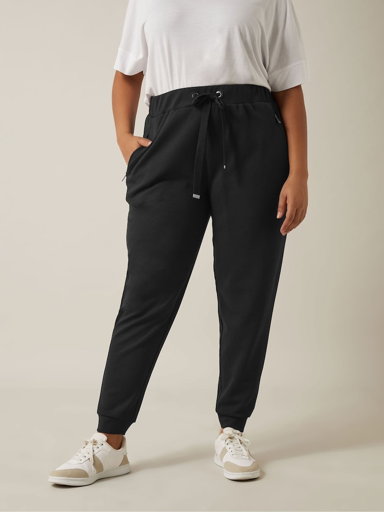 Evans Zip Detail Joggers - Image 1 of 5 Evans Zip Detail Joggers - Image 1 of 5