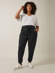 Musta - Evans Zip Detail Verryttelyhousut - Kuva 2 / 5