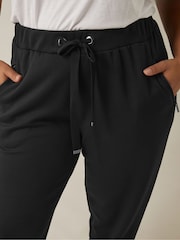 Musta - Evans Zip Detail Verryttelyhousut - Kuva 4 / 5