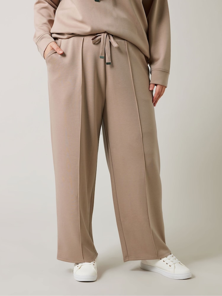 Evans Blue Wide Leg Joggers - Image 1 of 5