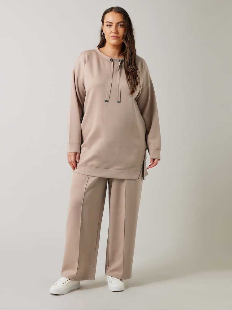 Evans Blue Wide Leg Joggers - Image 2 of 5