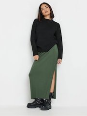 PixieGirl Petite Green Split Maxi Skirt - Image 1 of 5